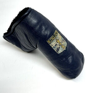 AM&E KINLOCH Blade Putter Headcover, Soft Blue Leather